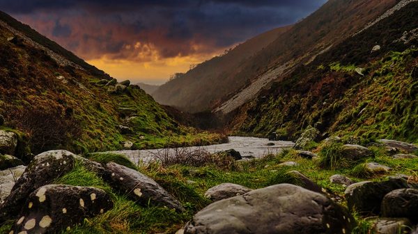 Mountain Valley Sunset